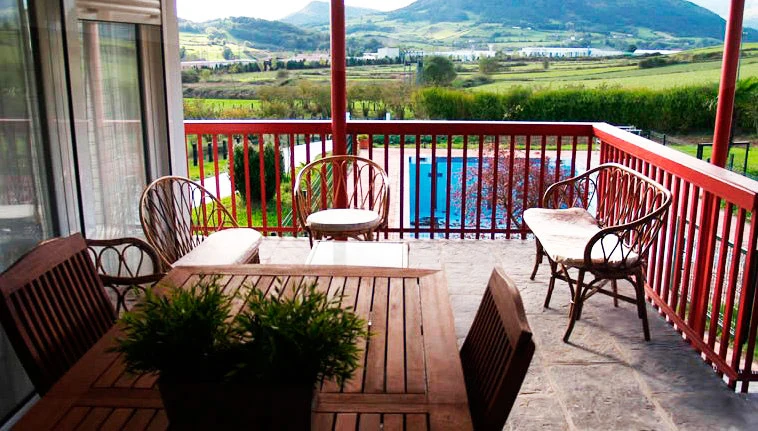 Terraza cubierta · Belaustenea Landetxea