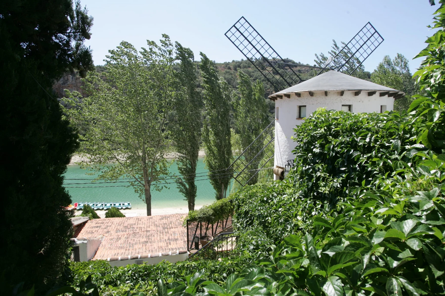 Exterior y laguna · Hotel Albamanjón