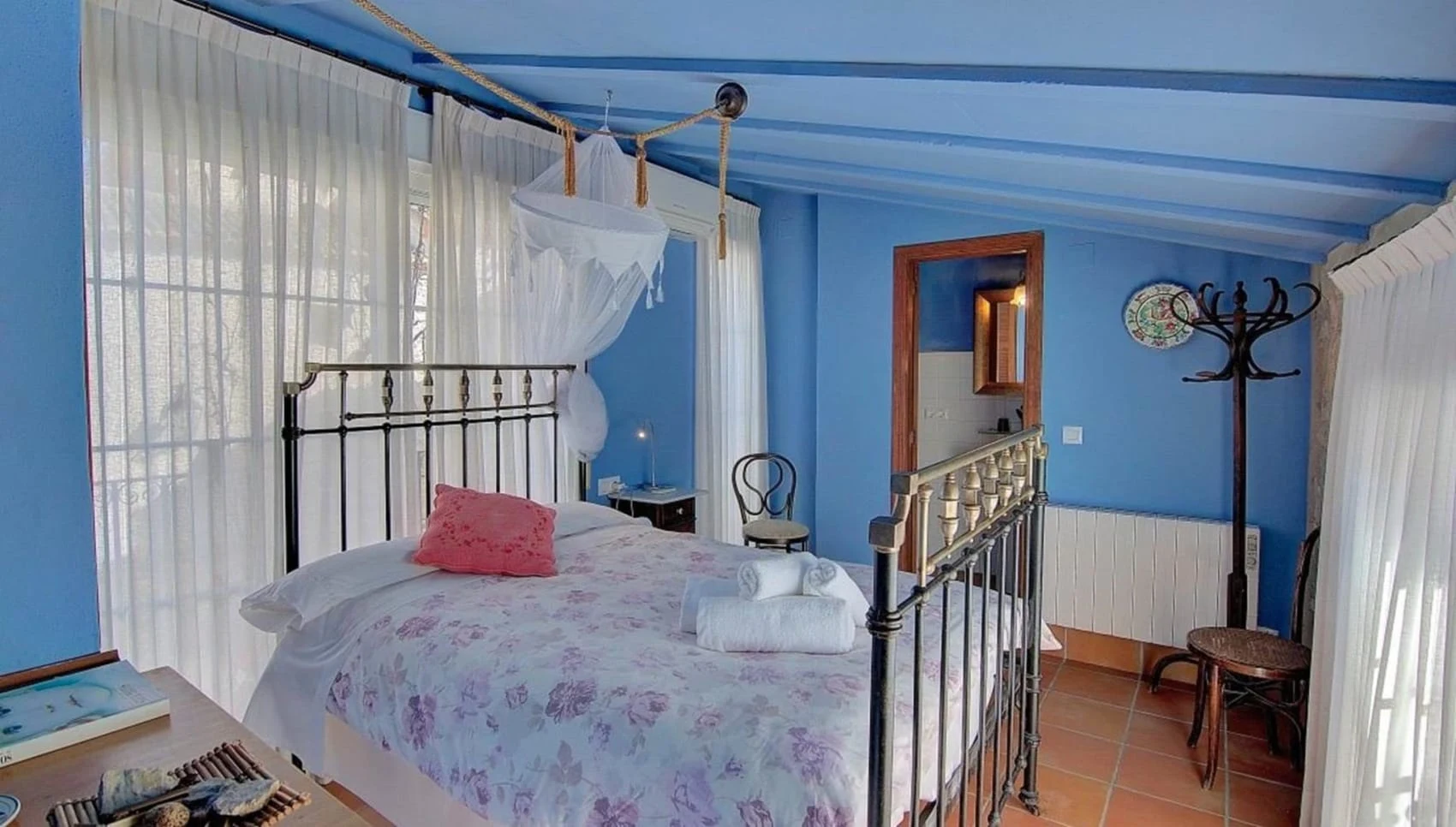 Habitación azul · Casa Gallinera