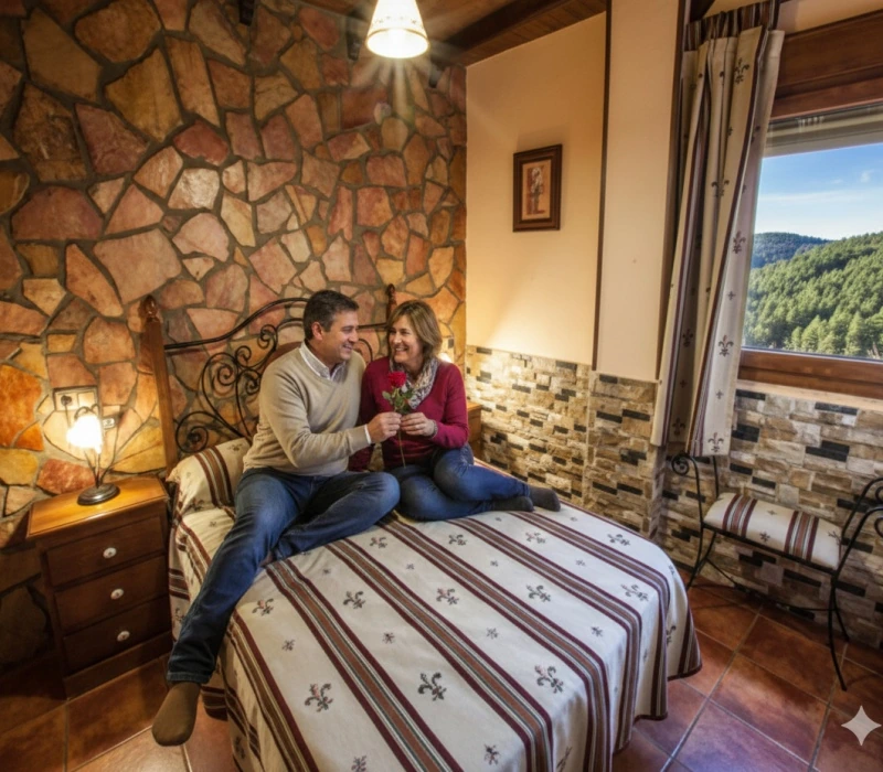 Habitación del alojamiento · Casas Rurales Benarum