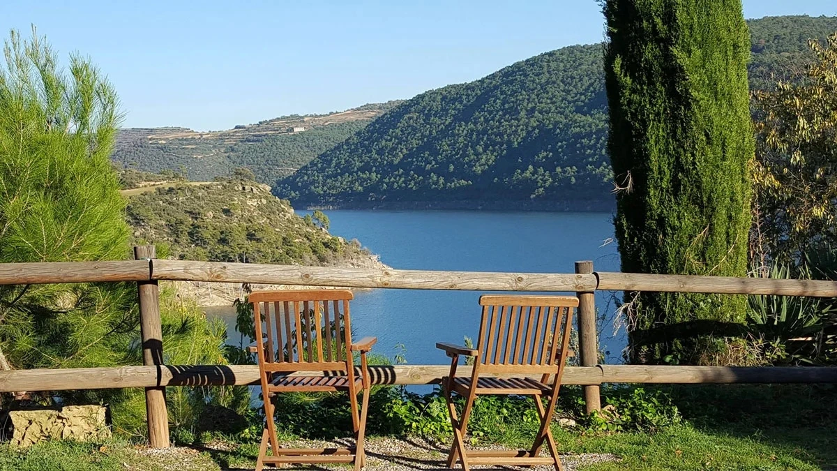 Vistas al embalse desde la finca · Masia Mas d’en Bosch