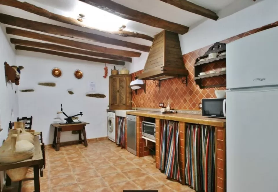 Cocina del molino de El Molino de Laroya en Laroya
