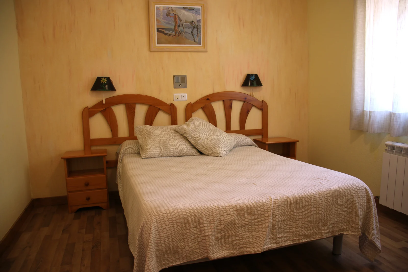 Habitación de matrimonio del Hotel Rural San Roque