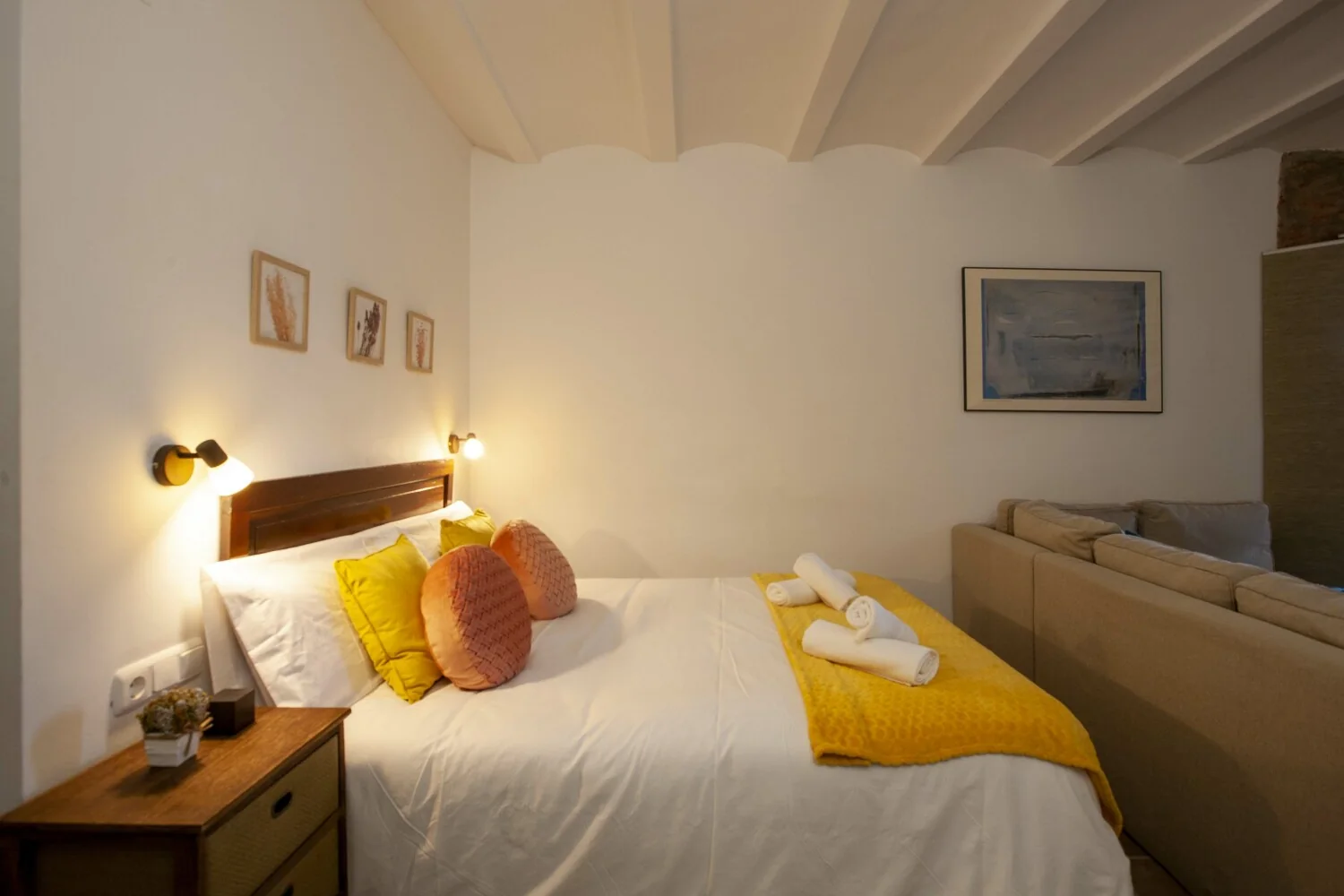 Dormitorio del apartamento 1 de Lobelia Suites