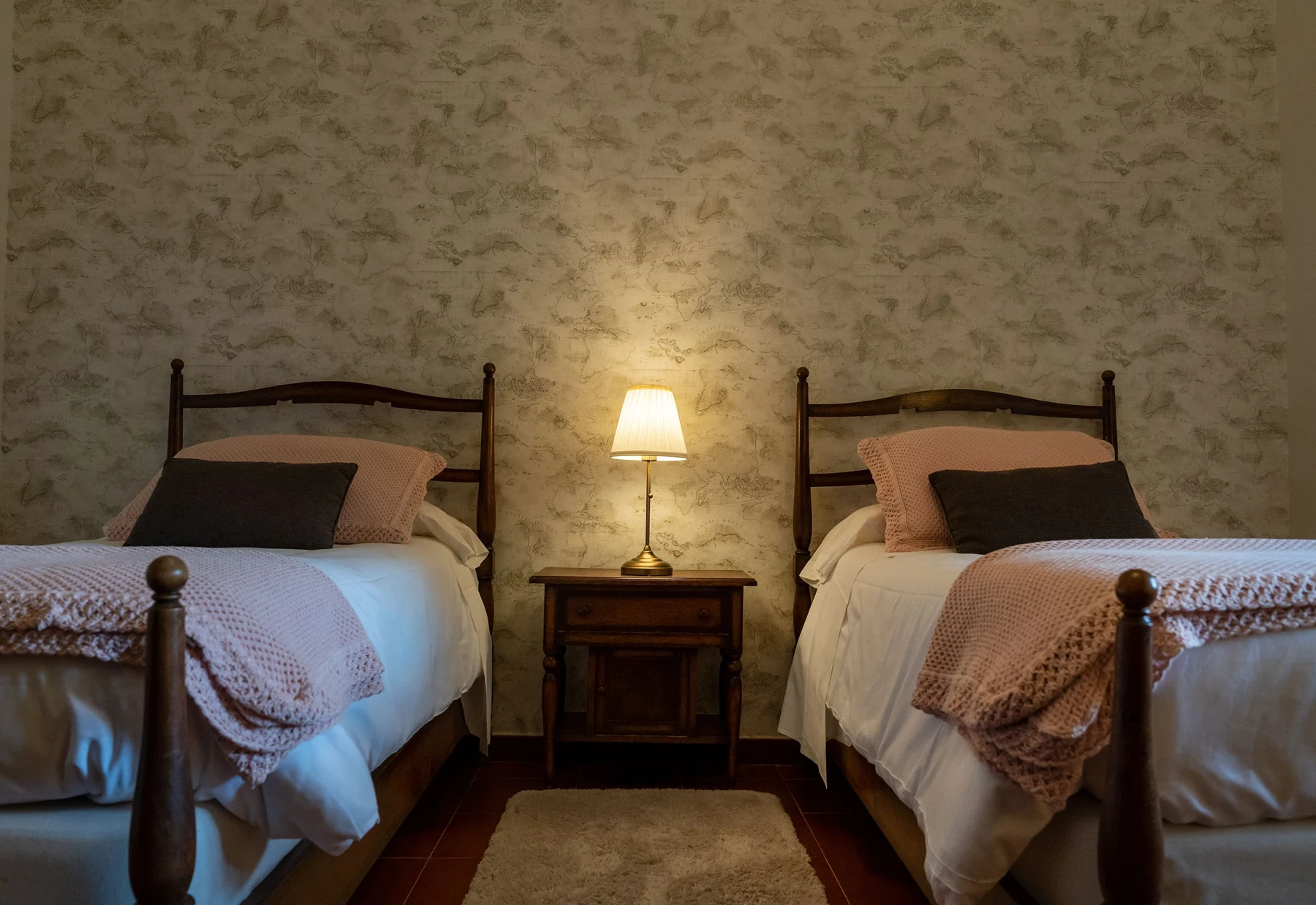 Habitación con camas individuales · La Posada de Pradorey