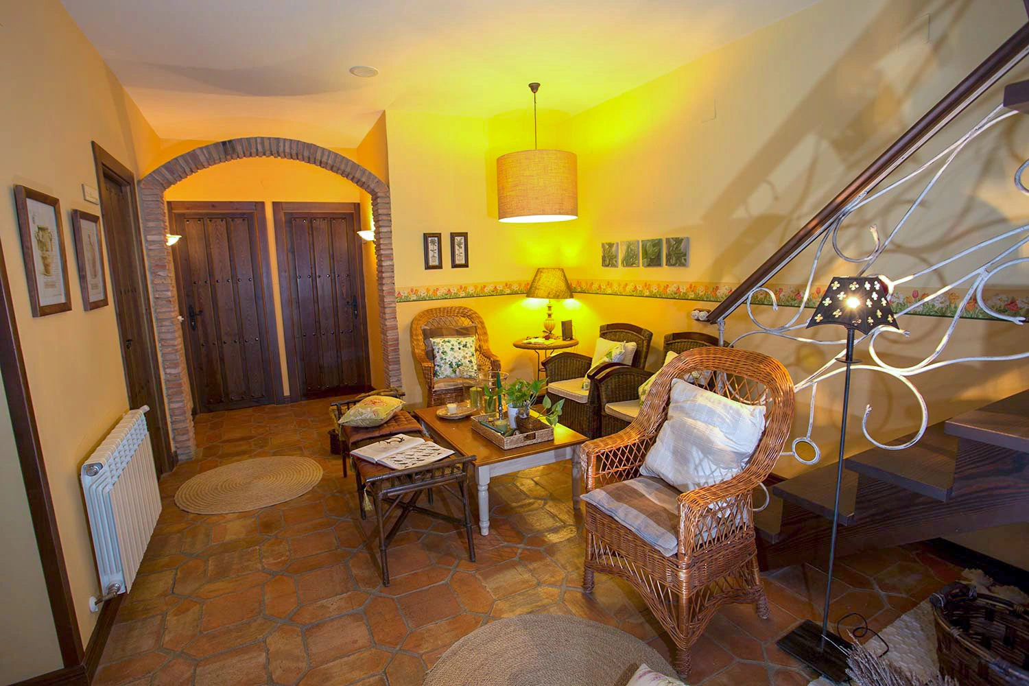 Hall y zona de estar · Casa Rural El Tenado