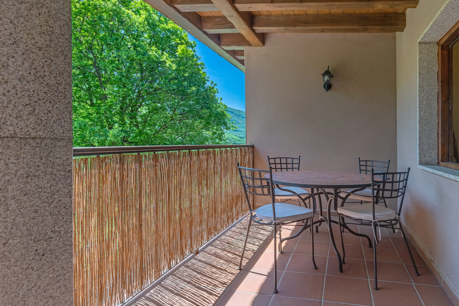 Terraza de un apartamento · Complejo Rural Las Palomas