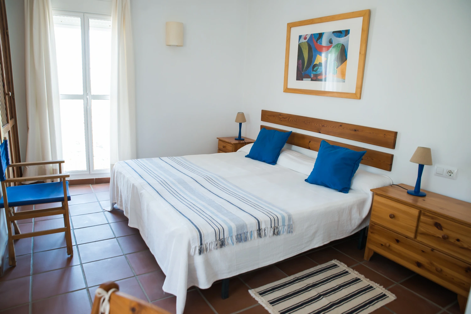 Dormitorio del apartamento Dafne · La Galbana
