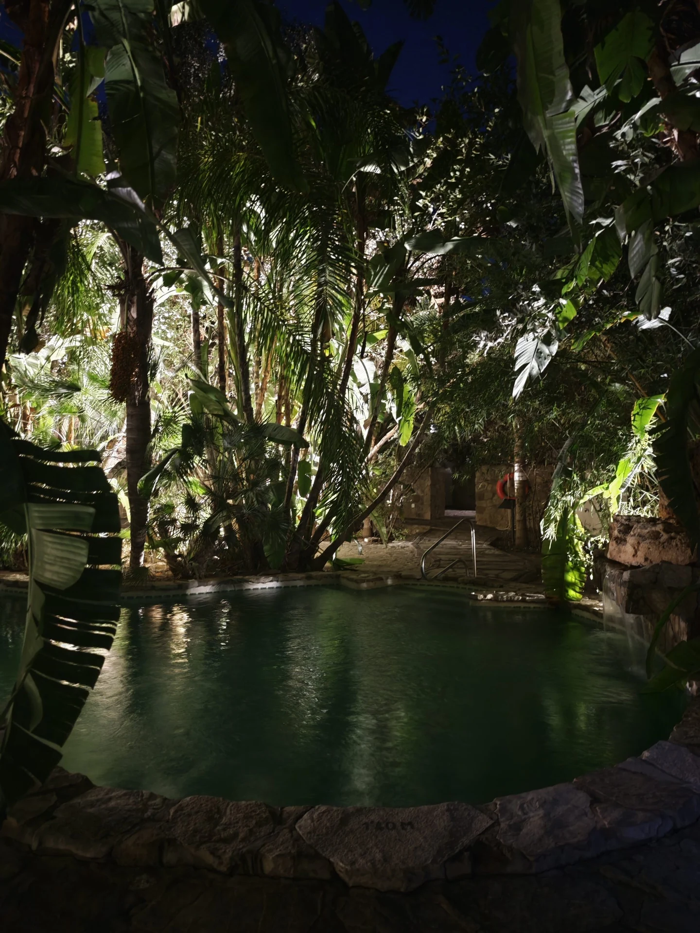 Piscina compartida de La Pequeña África rodeada de vegetación