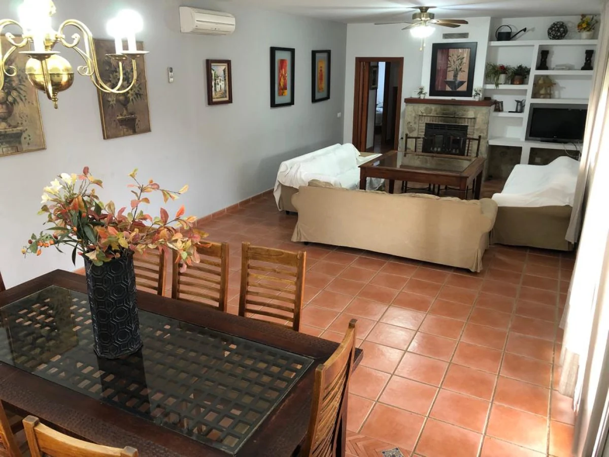 Salón y comedor de la casa · Villa Entreolivos