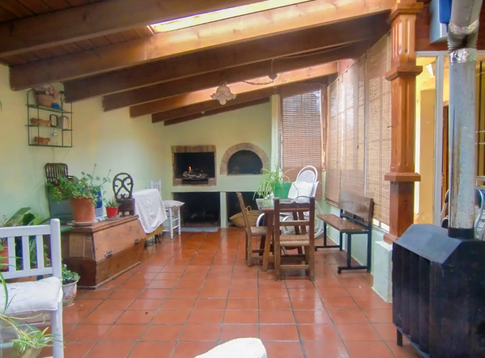 Sala con chimenea · Casa Rural José Trullenque