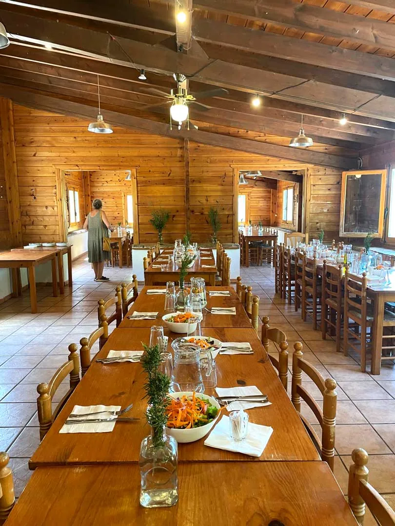 Comedor del complejo · El Mas de Borràs