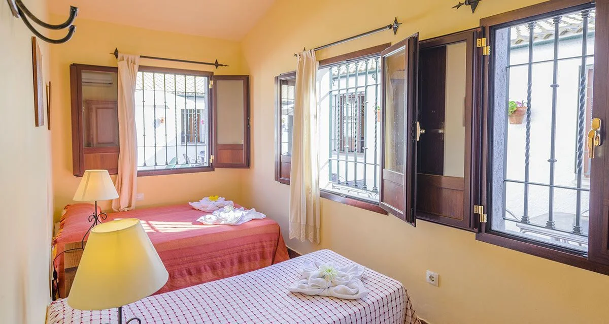 Dormitorio de Rivero Rural con camas individuales