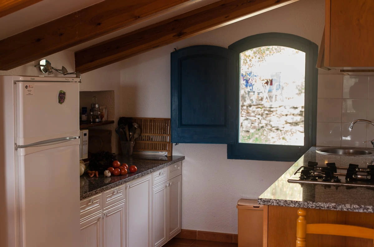 Mas Vinyoles I: cocina del alojamiento. · Mas Vinyoles