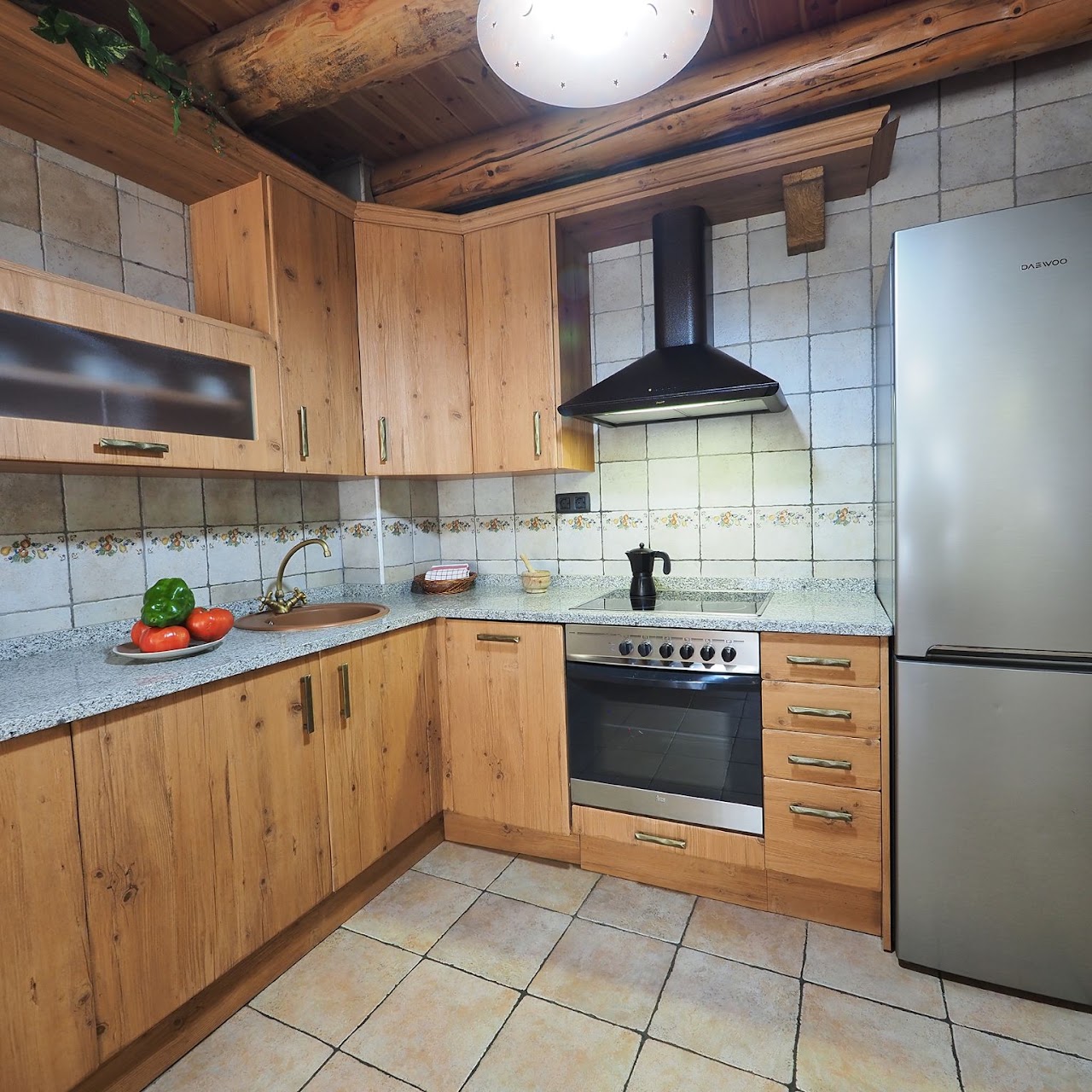 Cocina equipada de Apartamentos Fogarón