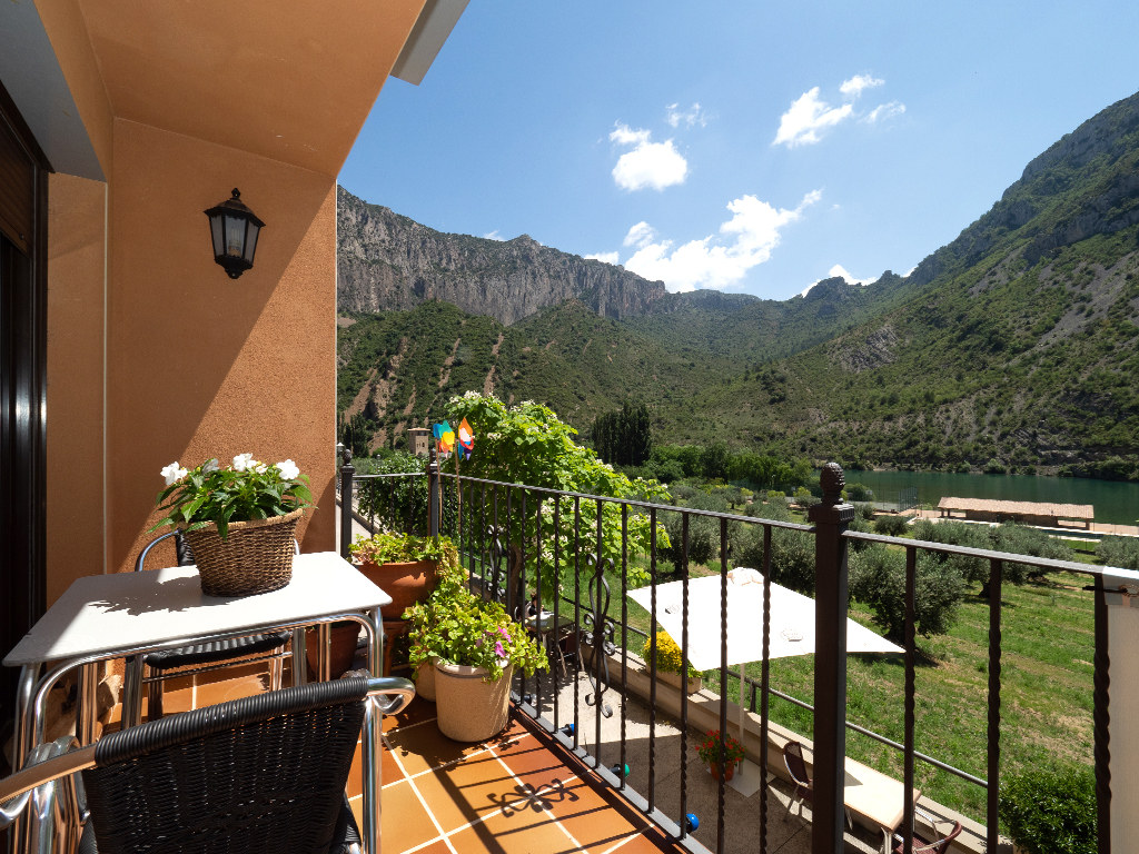 Terraza con vistas desde Casa Pasé