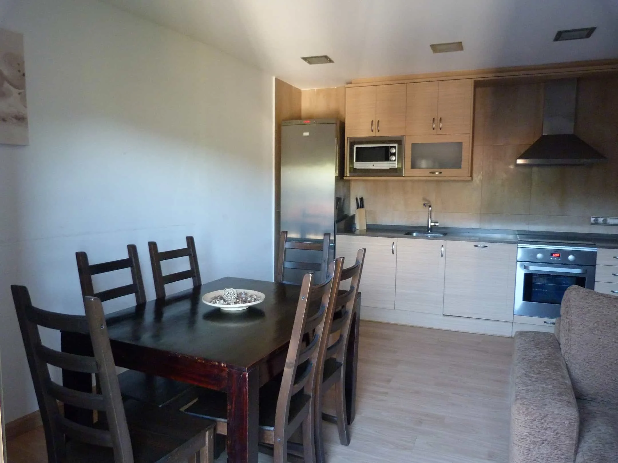 Cocina y comedor del apartamento Escalona de Puerta de Ordesa