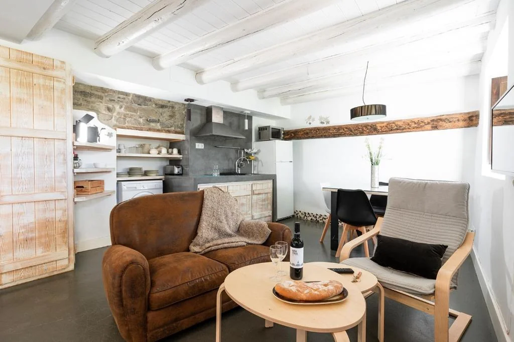 Salón de Casa Marrón de Casas Pirineos