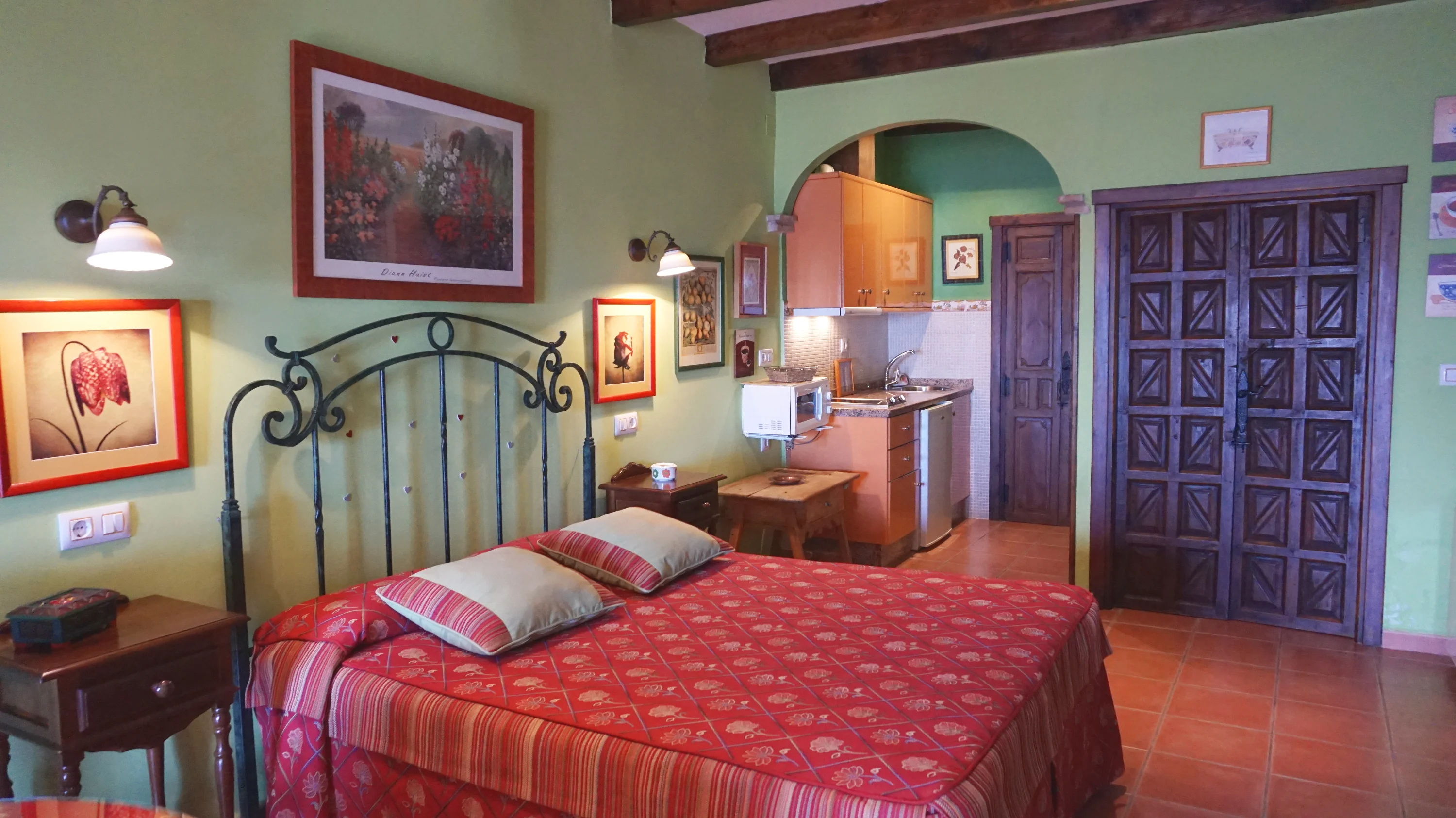 Dormitorio del apartamento Estancia Roja de La Mesa Segureña