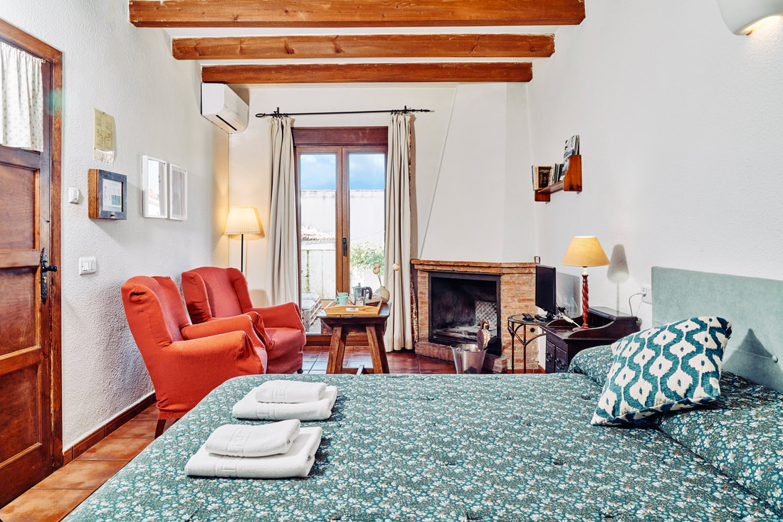 Zona de estar de uno de los apartamentos de Los Huertos de Segura