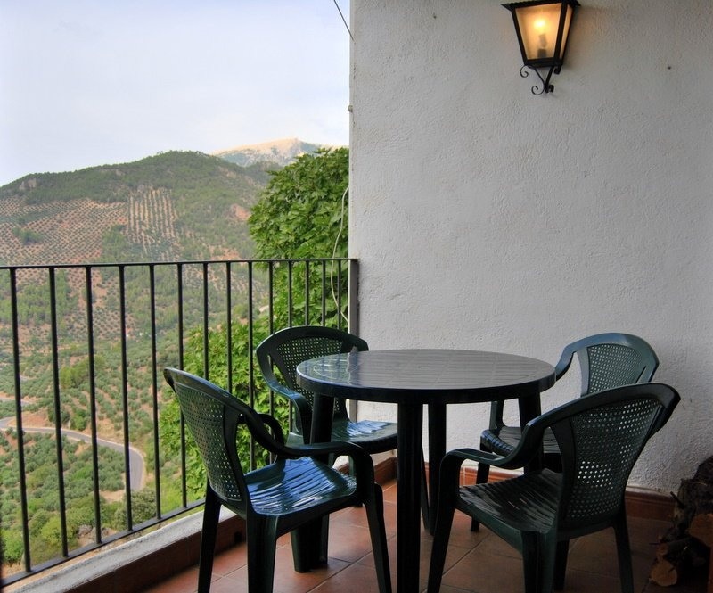 Terraza privada de Mirador de Hornos con vistas