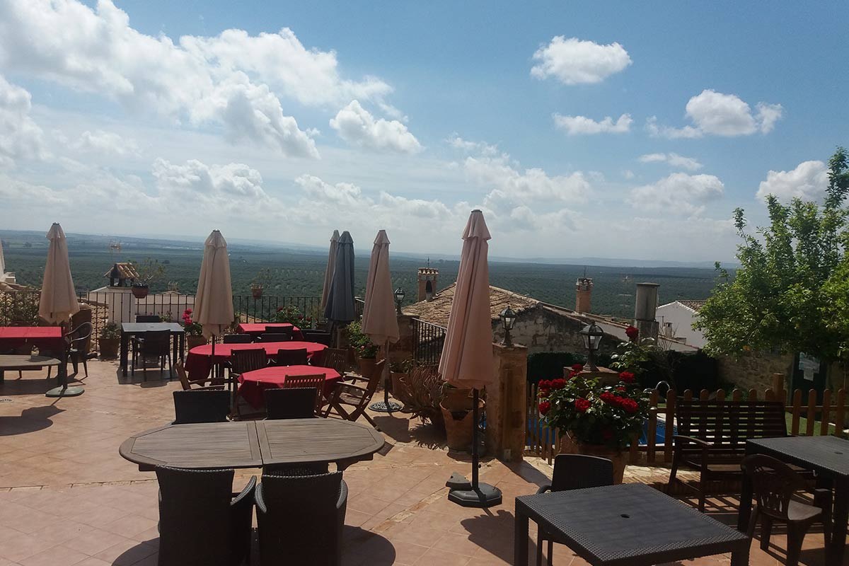 Terraza con vistas de Palacio Guzmanes