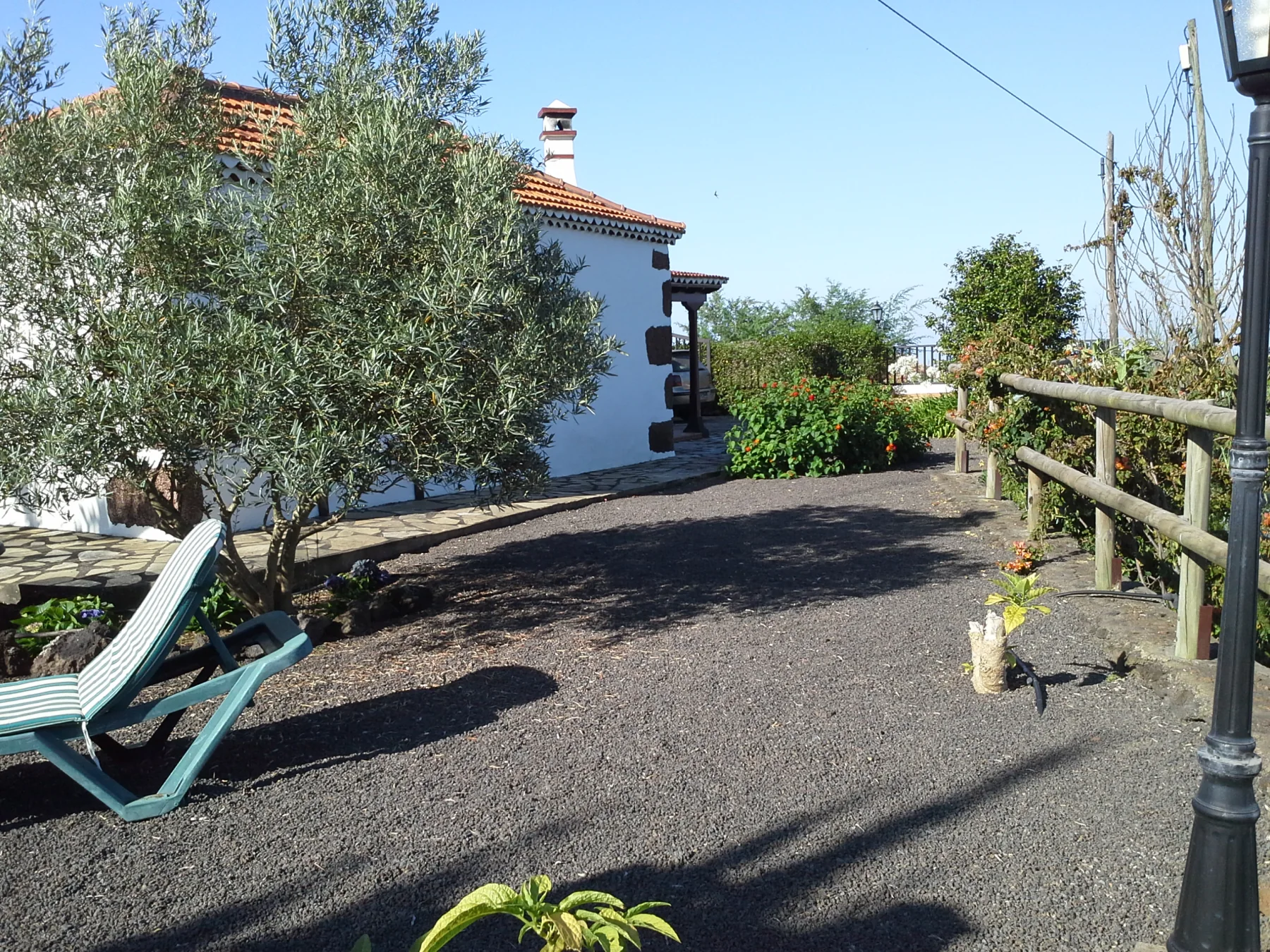 Camino del jardín de Casa La Camelia