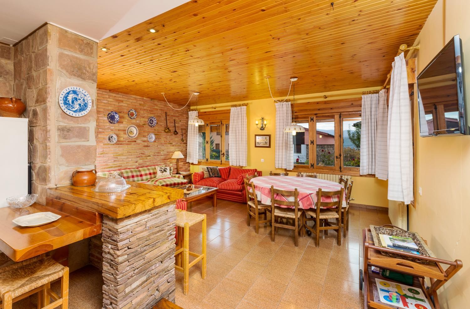 Cocina y comedor de Casa Mabe