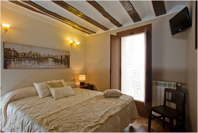 Dormitorio doble de Casa Rural La Cigüeña