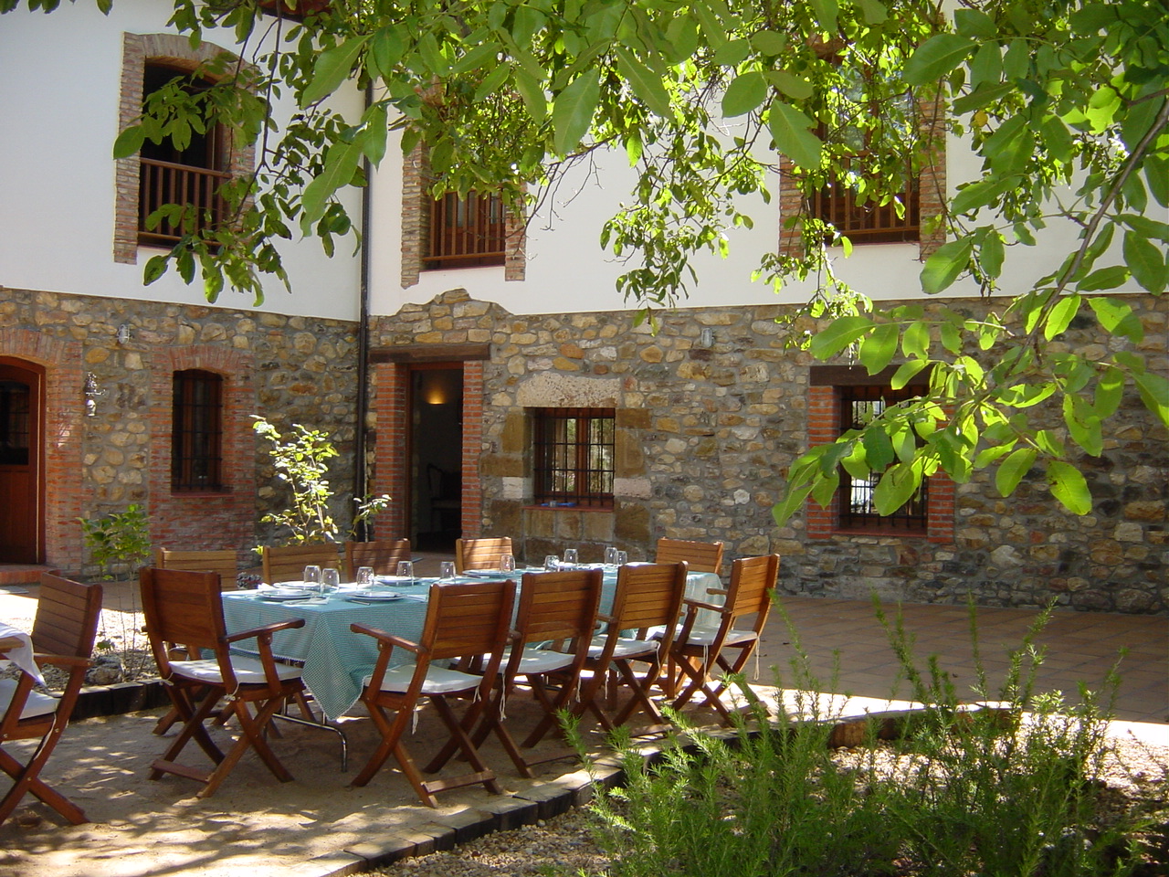 Terraza y jardín de Chousa Verde