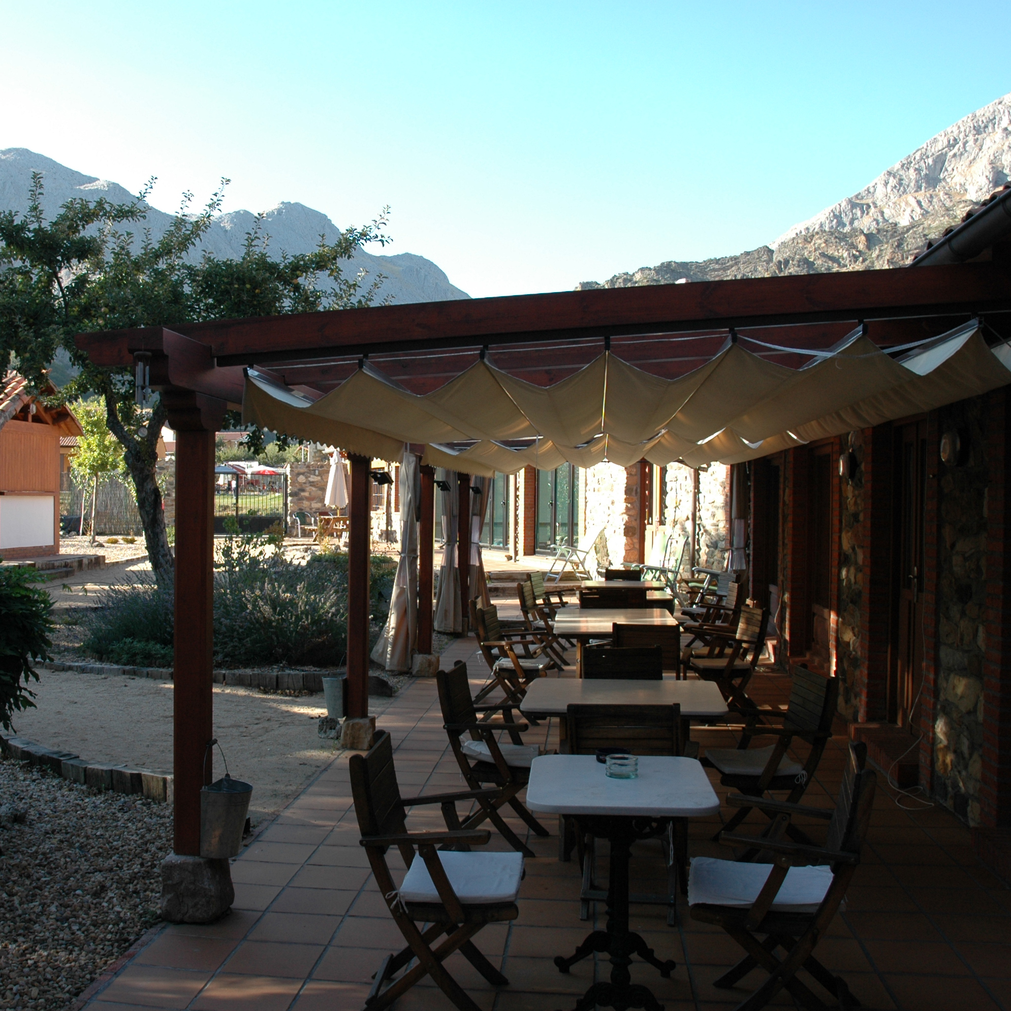 Terraza exterior de Chousa Verde