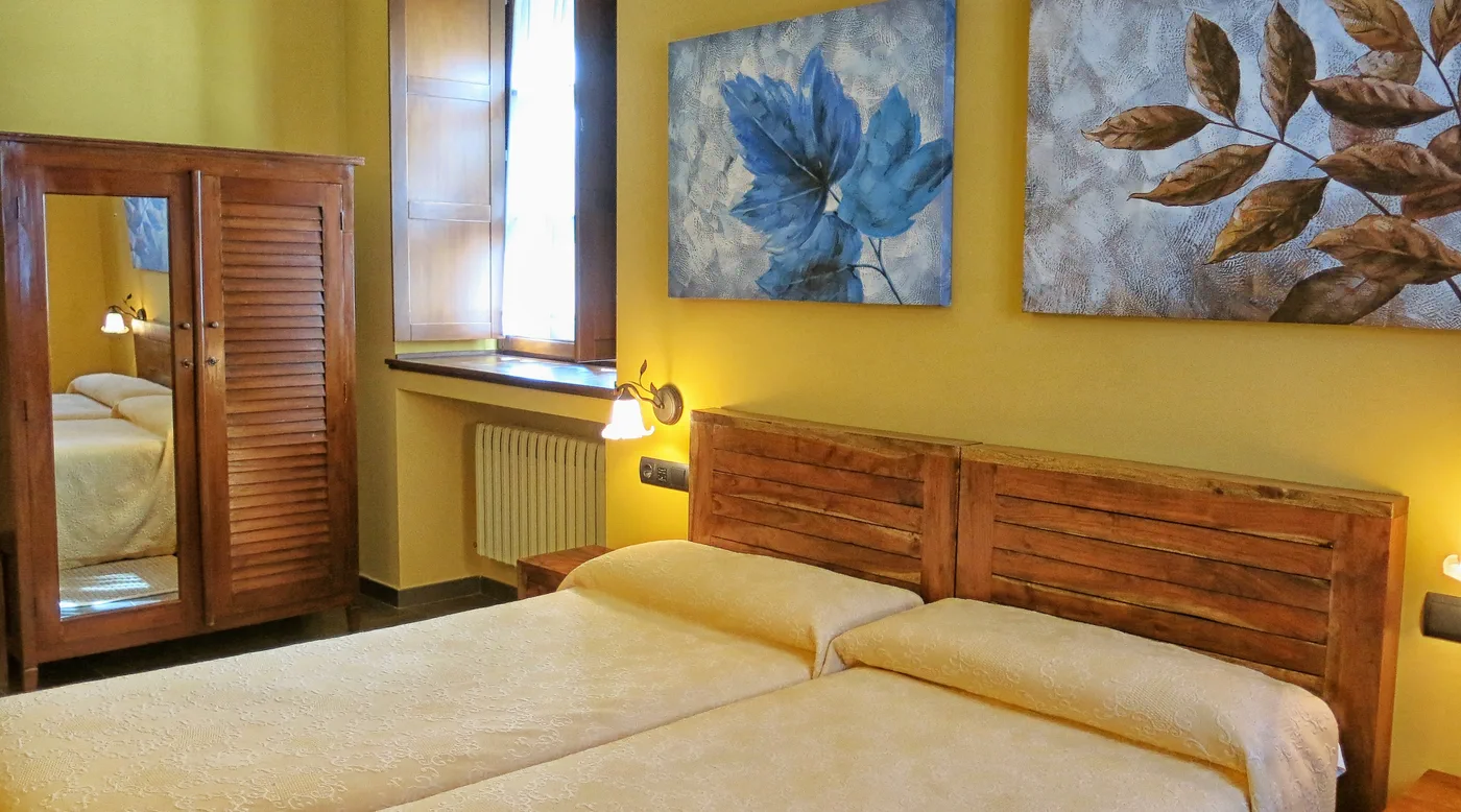 Habitación El Oza del Hotel Valle del Silencio