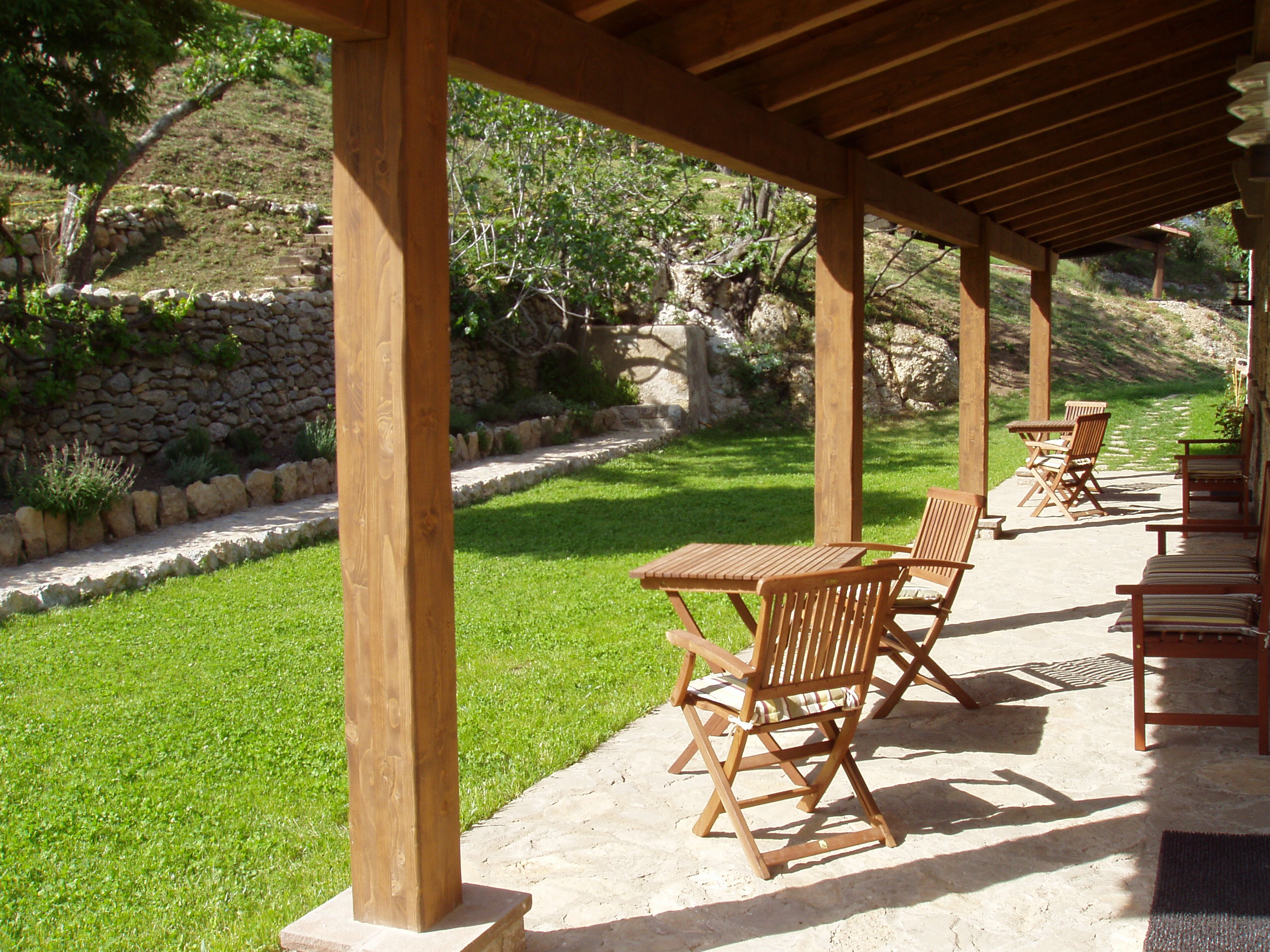 Porche y terraza de Cal Martí