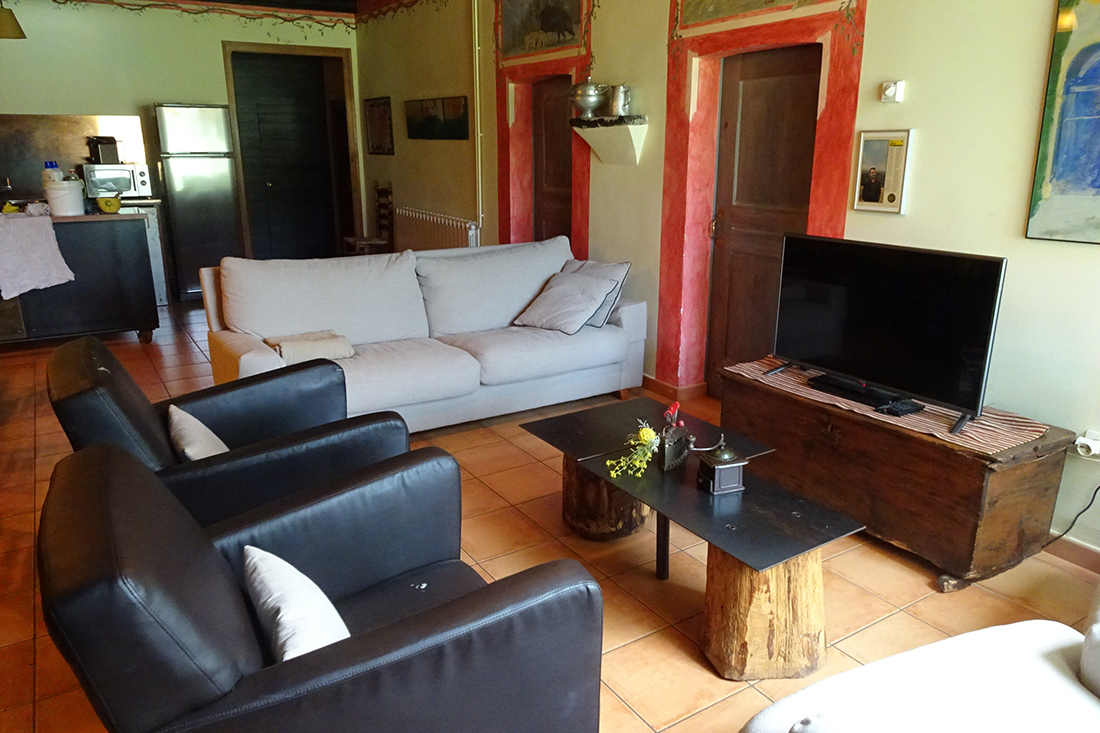 Sala de estar de la casa La Salada