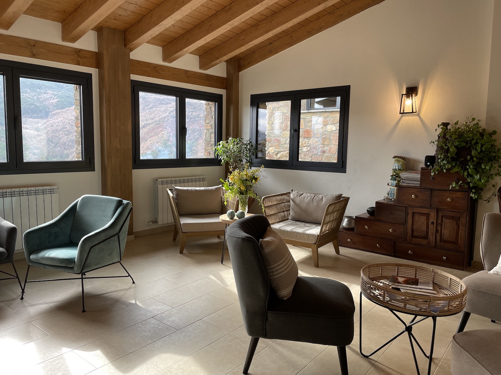Sala de estar de Les Flors