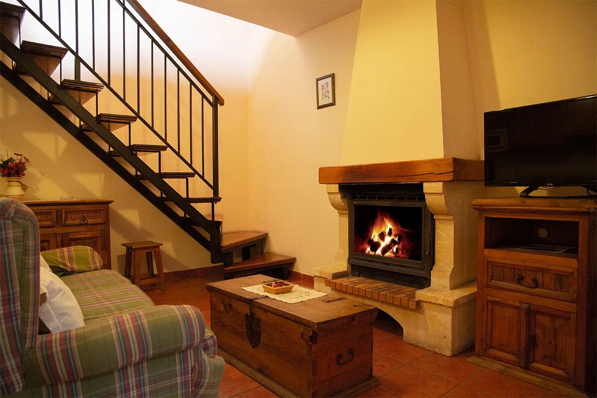 Salón de un apartamento de La Casona de Gascones