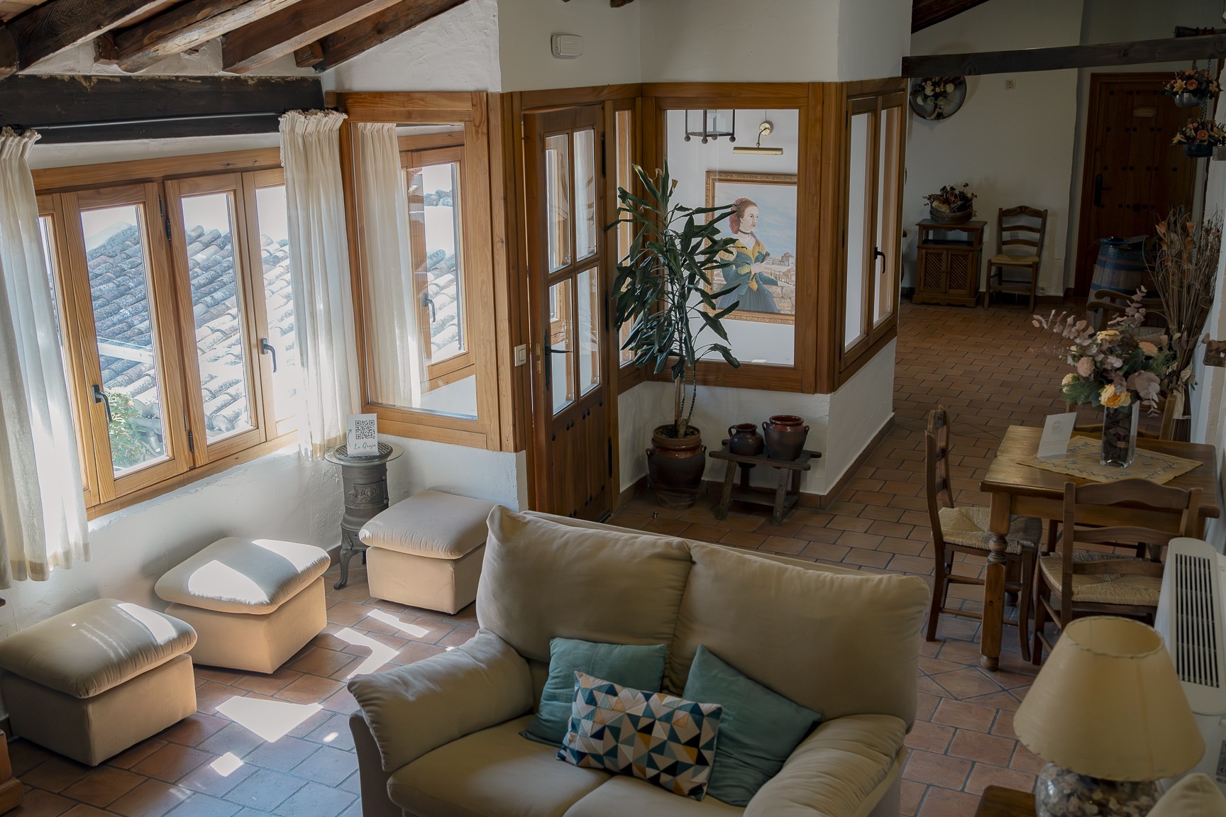 Salón común de Casa Rural La Graja