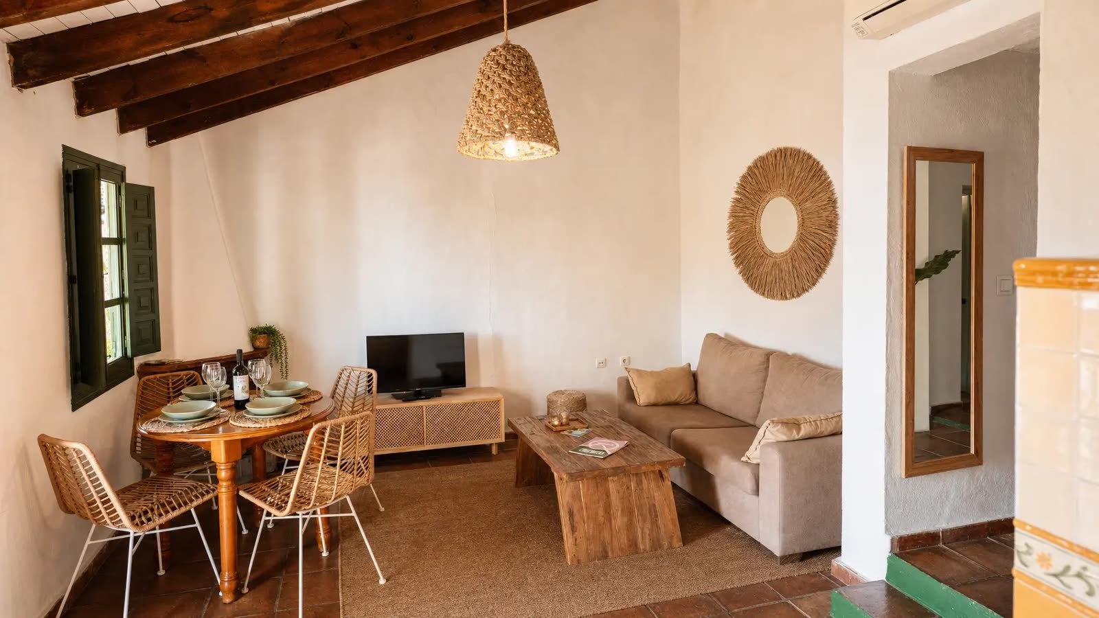 Salón de un cottage de Finca Cantueso