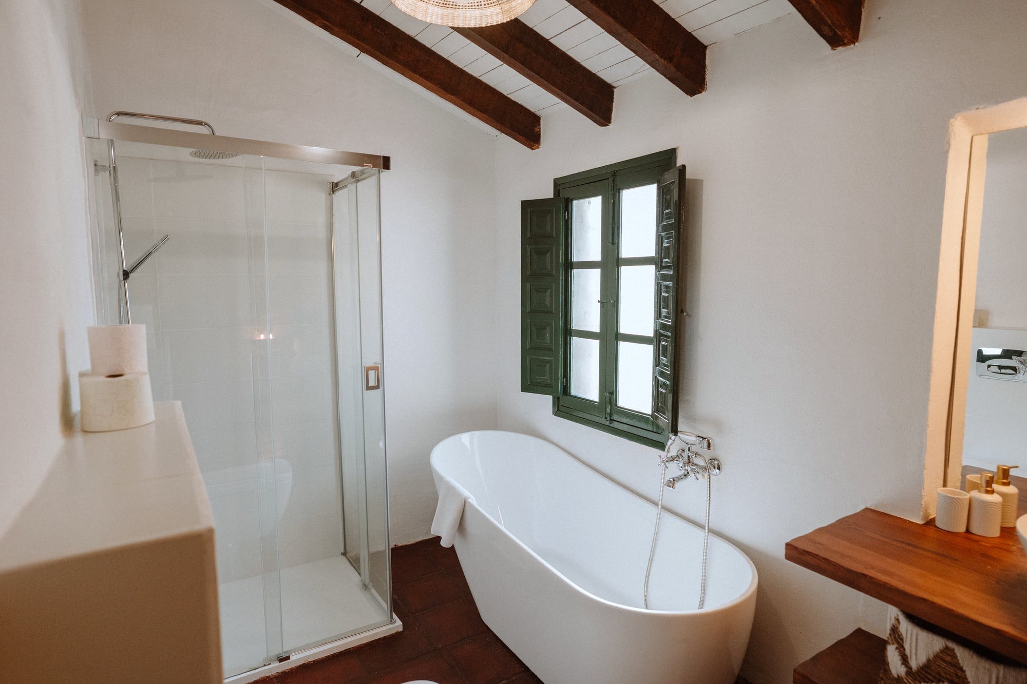 Baño de un cottage de Finca Cantueso