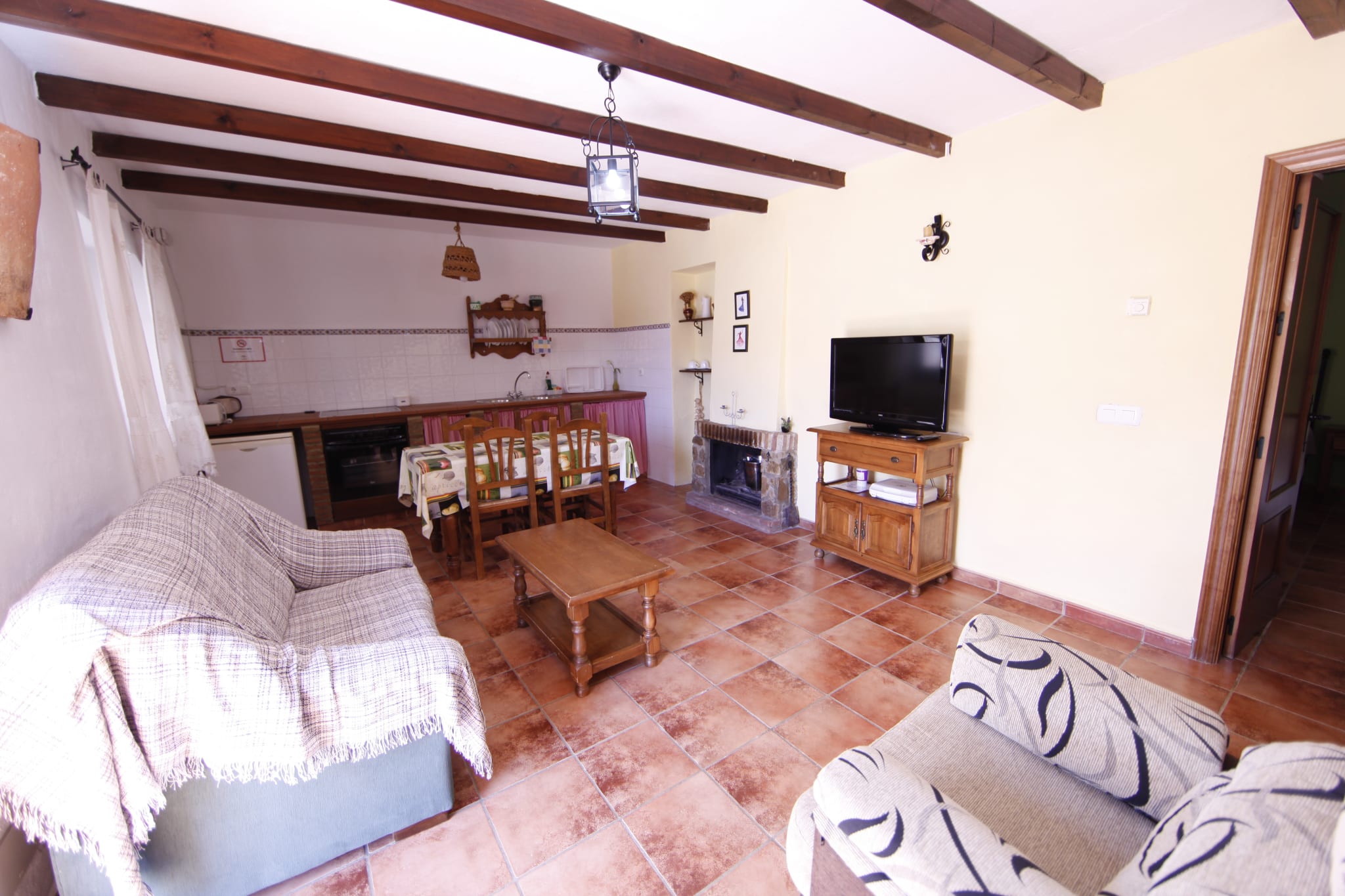 Salón de uno de los apartamentos