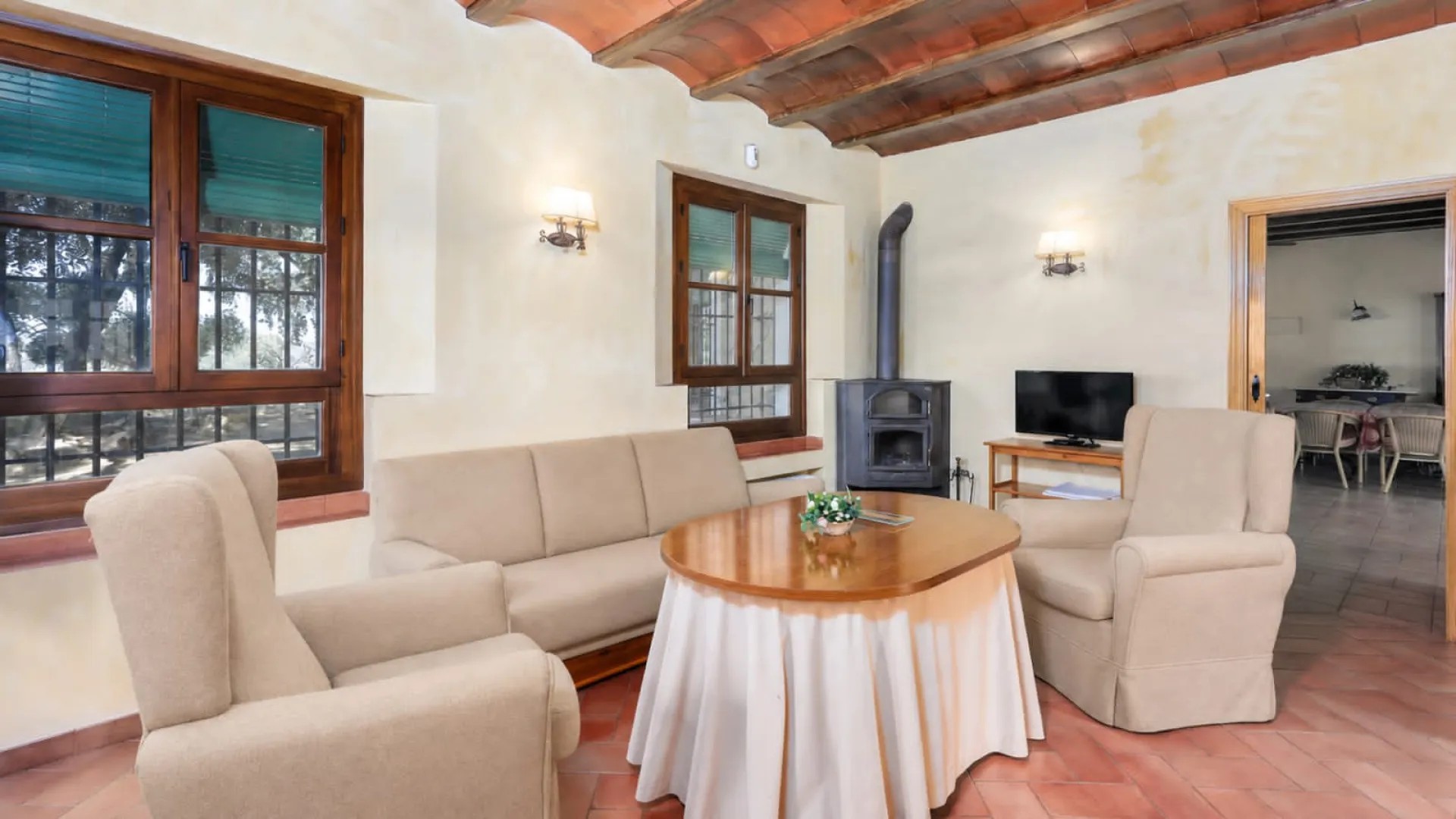 Sala de estar del apartamento El Pajar de Cortijo Montepaloma