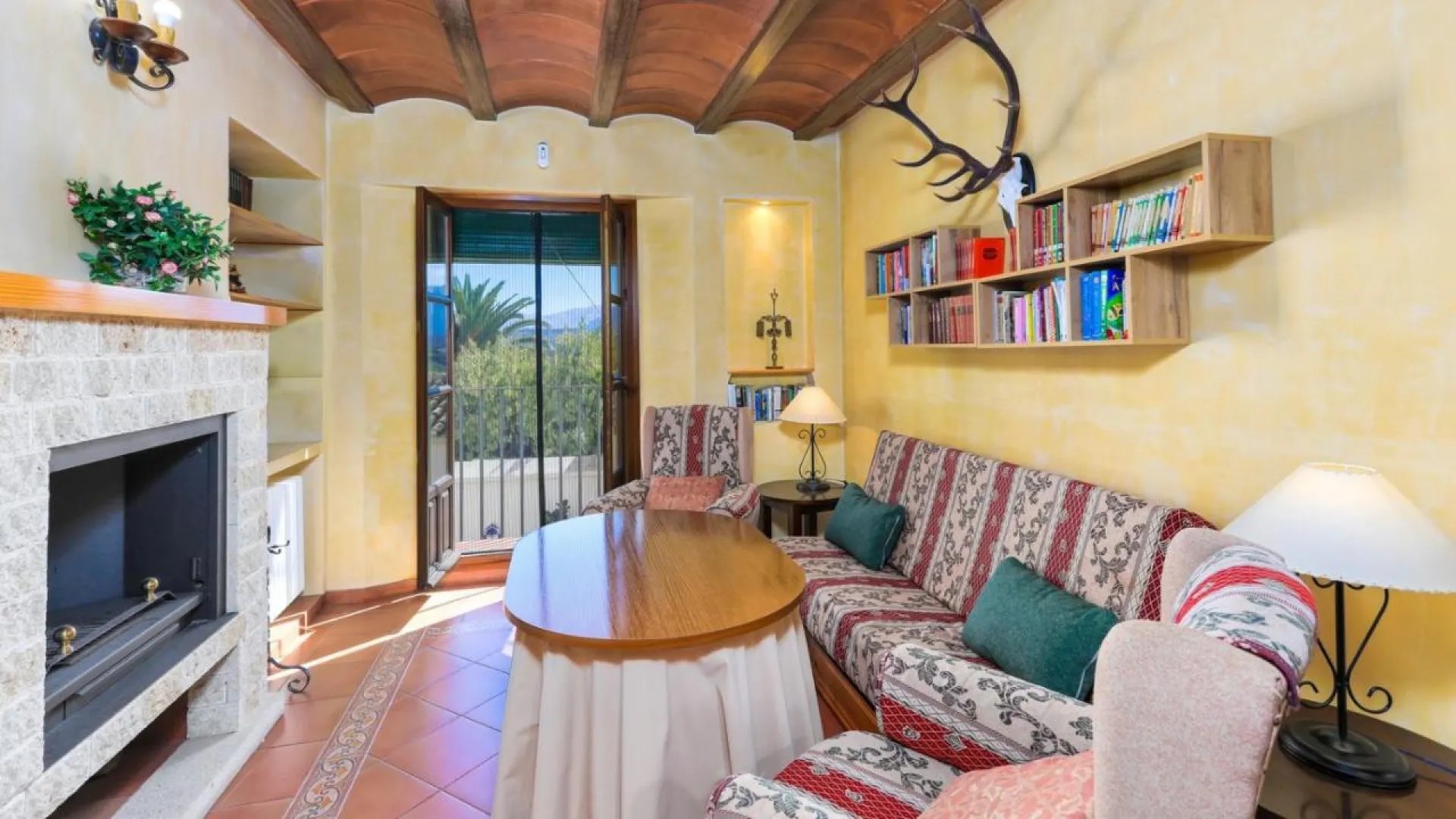 Sala de estar del apartamento El Torreón de Cortijo Montepaloma