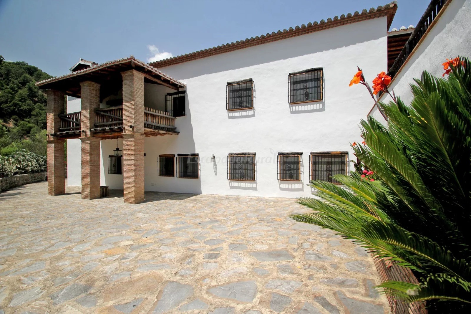 Vista de la casa El Manantial