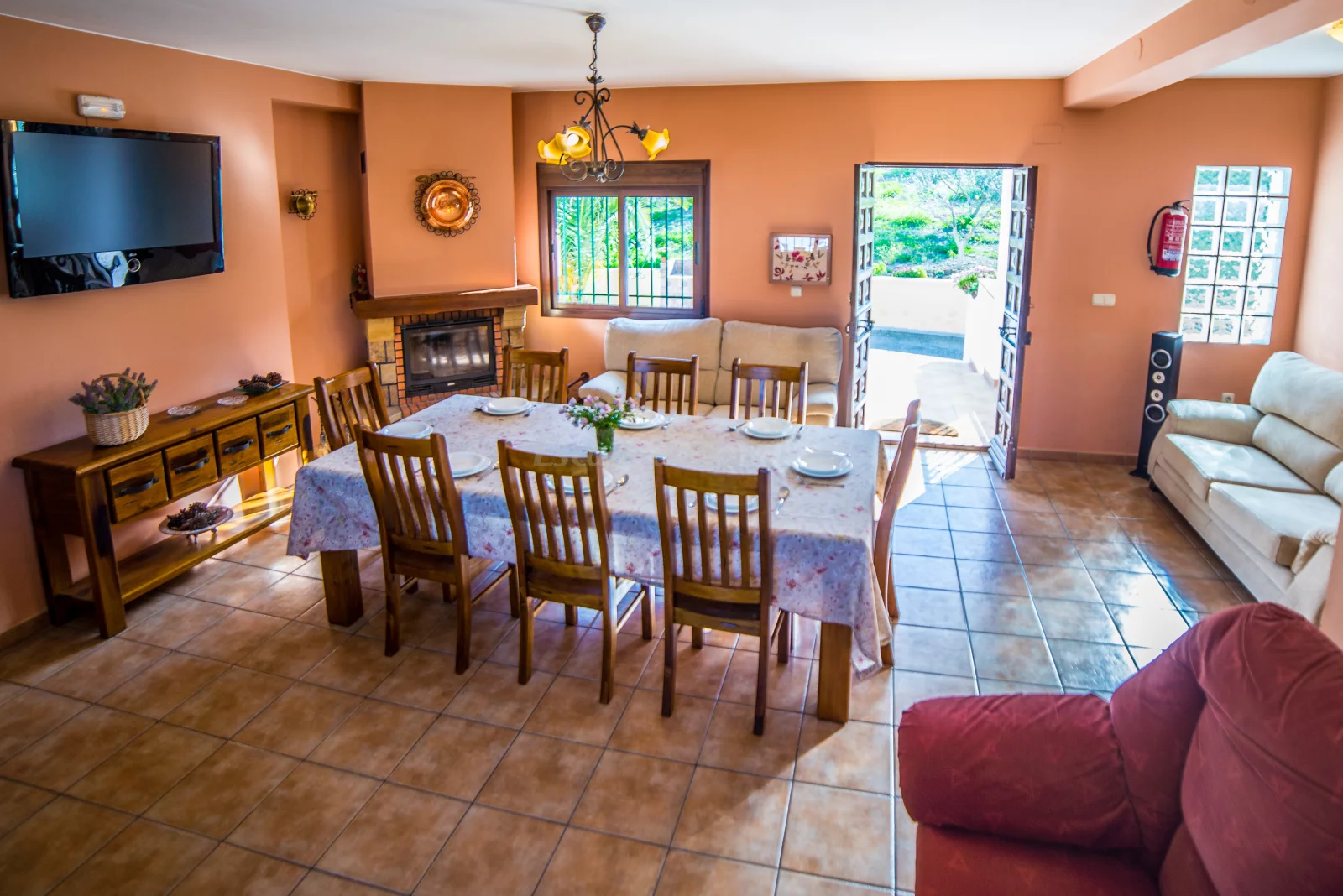 Salón comedor de Las Dehesas