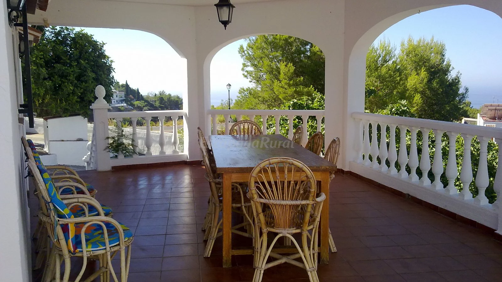 Terraza con vistas de Las Rosas