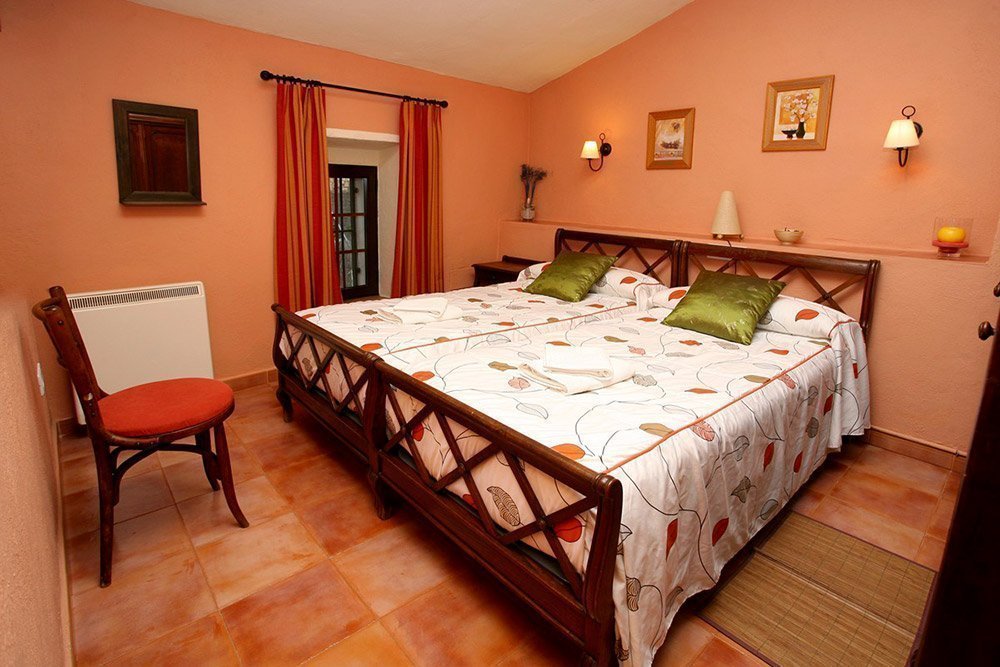 Dormitorio de la casa Zahra de Los Arrayanes