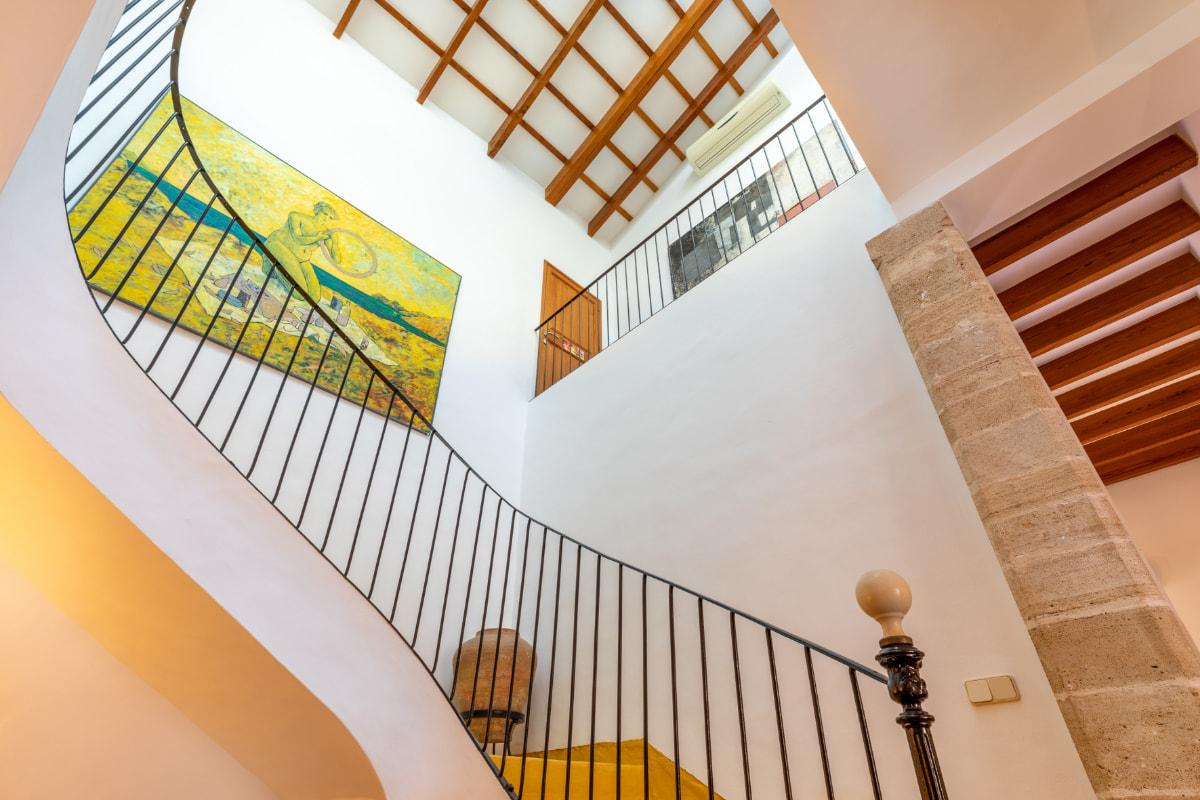 Escalera y arquitectura tradicional