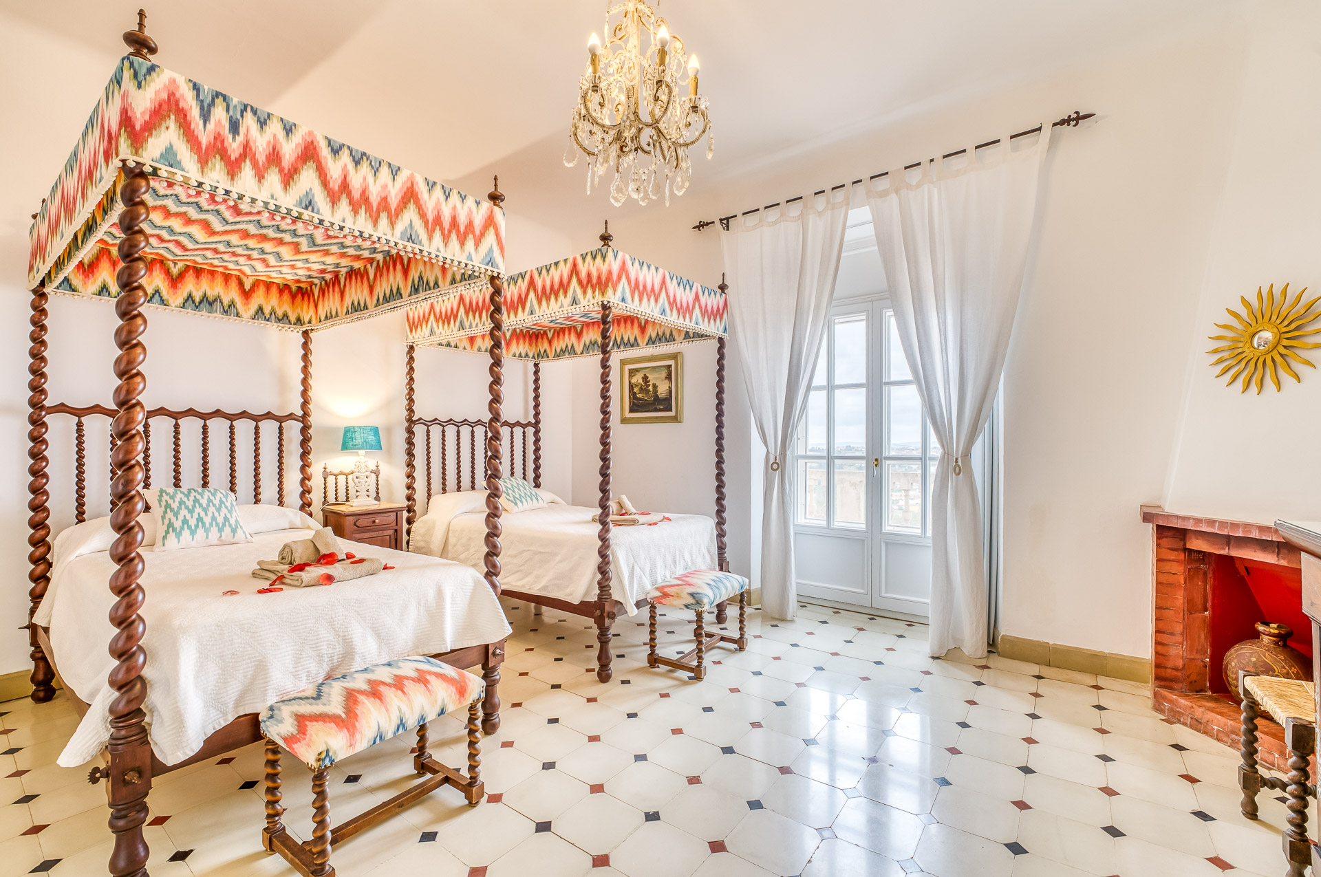 Habitación doble con terraza de Sa Capella