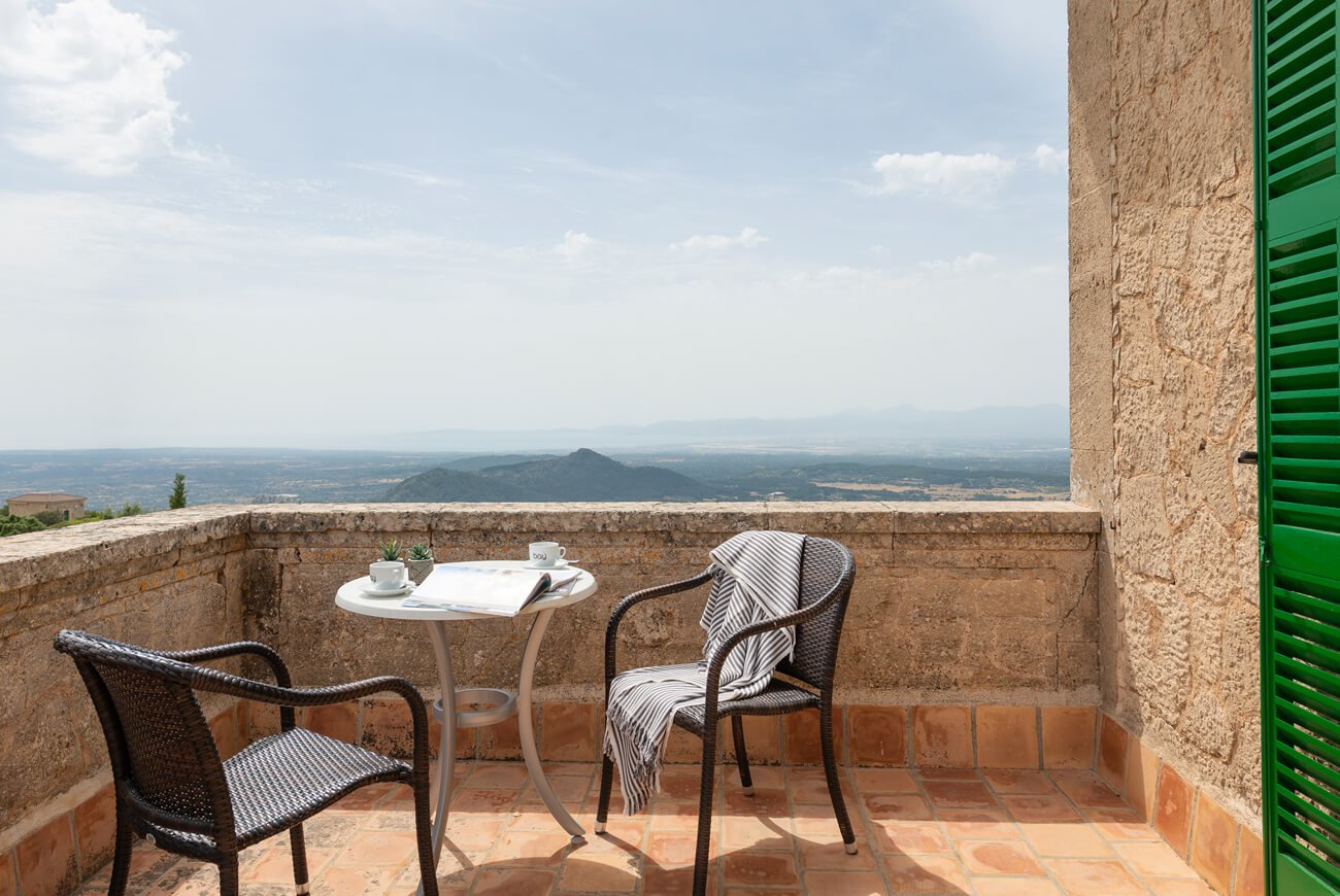 Terraza privada con vistas
