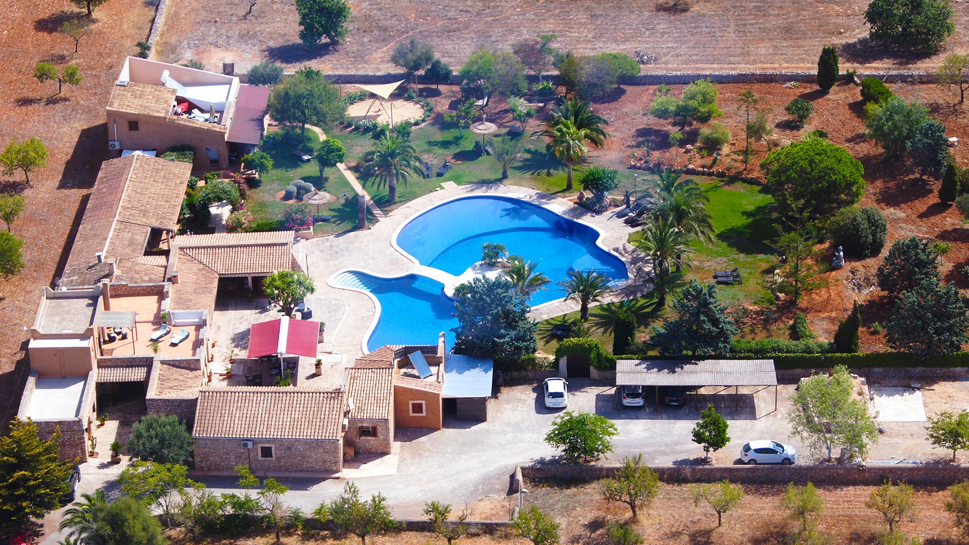 Vista aérea de la finca Sa Tanca